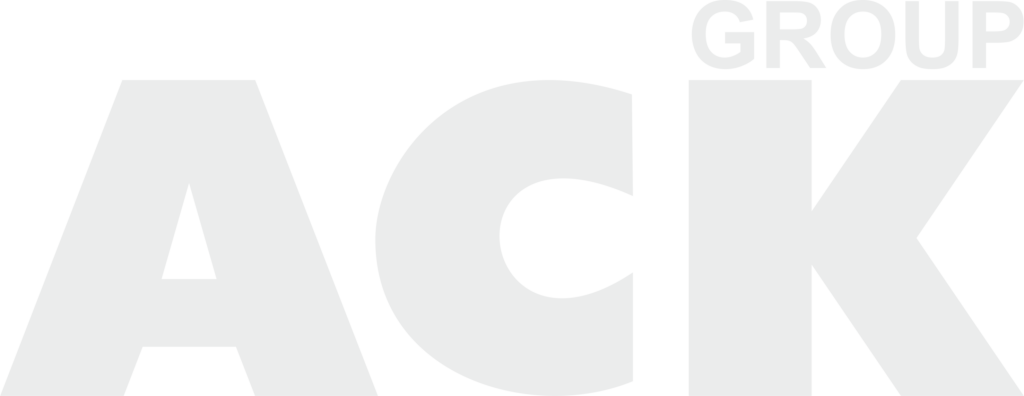ACK group logo White